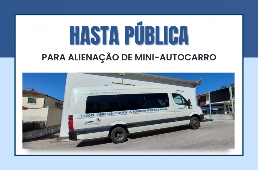 Programa do Procedimento - Hasta P&uacute;blica para aliena&ccedil;&atilde;o de um Mini-Autocarro